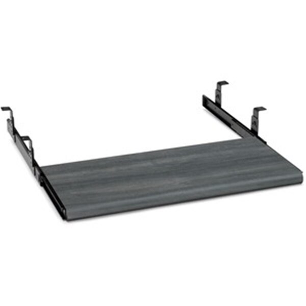 Juki Furniture 10 x 21.5 x 1.1 in. Modular Desking Laminate Keyboard Platform, Gray JU3195818 - main